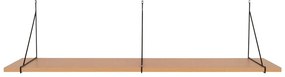 Półka w dekorze jesionu w naturalnym kolorze 120 cm Chiba – House Nordic