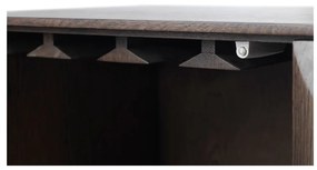 Ciemnobrązowa szafka 90x130 cm Latina – Unique Furniture