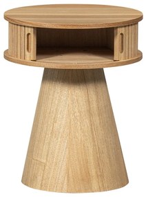 Szafka nocna w dekorze sosny w naturalnym kolorze Karri – WOOOD