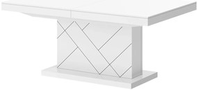 Nowoczesny biały rozkładany ławostół T6-A96