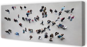 Duży obraz na płótnie Widok z Lotu Ptaka na Ludzi