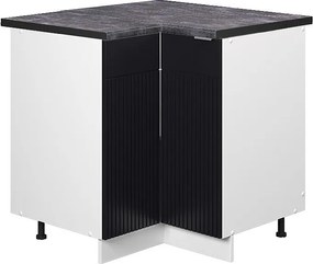 Szafka narożna czarne paski 80.5x60x82 fame-line