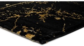 Czarny dywan Universal Gold Marble, 140x200 cm