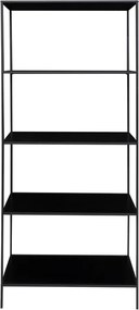 Czarny metalowy regał 80x170x36 cm Vita – House Nordic