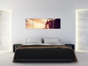 Obraz -Wspinacze (170x50 cm)