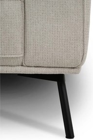 Szarobeżowy narożnik z tkaniny szenilowej (lewostronny/w kształcie litery L) Amsterdam – Scandic