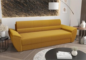 BEDANTE SOFA REBI BIS z funkcją spania POSO 01 piaskowy z pojemnikiem na pościel, sofa do salonu, kanapa, sofa rozkładana, sofa z pojemnikiem, wersalka