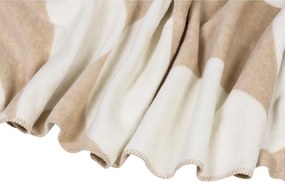 Beżowo-kremowy koc 150x200 cm Tul – noo.ma