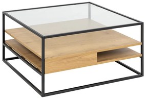 Stolik ze szklanym blatem 80x80 cm Randolf – Actona