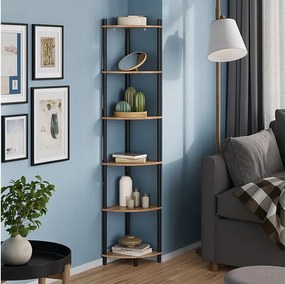 Półka narożna złoty dąb power/antracyt 29x29x163.5 bivio