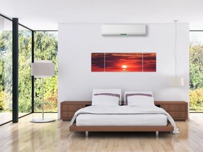 Obraz kolorowego słońca (170x50 cm)
