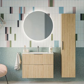 Zestaw mebli łazienkowych TIM 80 cm z umywalką ceramiczną