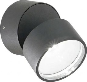 Ideal Lux -LED zewnętrzny kinkiet OMEGA LED/7W/230V CRI 90 IP54 antracyt