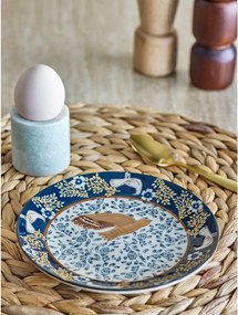 Niebieski kamionkowy talerz deserowy ø 16 cm Hezha – Bloomingville