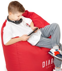 Pufa dla dziecka Diablo Chairs, czerwona