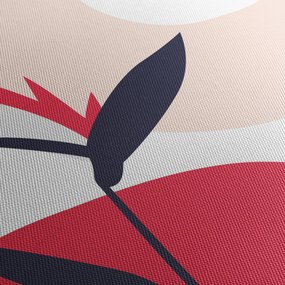 Obraz - Różowa abstrakcja kwiatowa N⁰1 (170x50 cm)