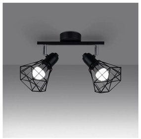 Czarna lampa sufitowa ø 10 cm Varpu – Nice Lamps