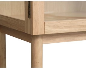 Witryna z litego drewna dębowego 190x90 cm Elba – Unique Furniture