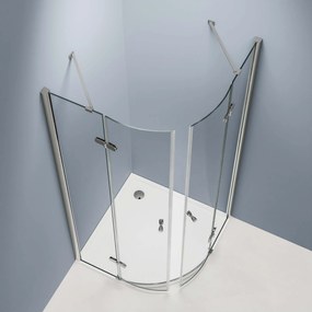 Kabina prysznicowa półokrągła EX406 drzwi uchylne