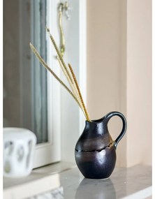 Ciemnoszary kamionkowy wazon (wysokość 15 cm) Alvena – Bloomingville