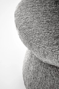 Krzesło tapicerowane, obrotowe szare, popiel K581