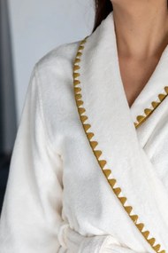 Unisex szlafrok MONDRIAN L Śmietankowy