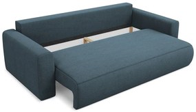 Niebieska rozkładana/ze schowkiem sofa 238 cm Kapua – Makamii