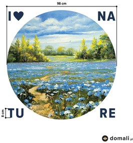 Naklejki na ścianę - Pejzaż z napisem