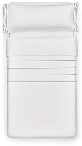 Biała pościel jednoosobowa z perkalu bawełnianego 150x220 cm Cintia – Kave Home