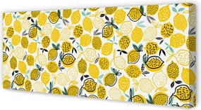 Obraz na płótnie Świeże Żółte Cytryny