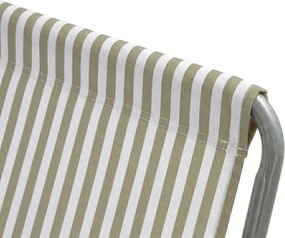 Składane leżak plażowy SAND STRIPES, zielony