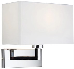 Endon 56373 - Kinkiet PICCOLO 1xE27/10W/230V biały/chrom błyszczący
