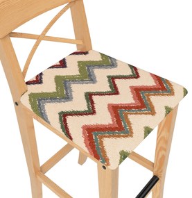 Pokrowiec na krzesło barowe Ingolf z tapicerowanym siedziskiem