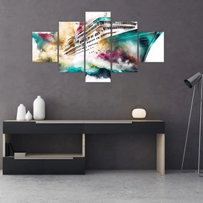 Obraz - Akwarela morska (125x70 cm)