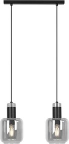 Lampa wisząca z podwójnym kloszem grafitowa E4-H88