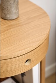 Szafka nocna w dekorze dębu w jasnym naturalnym kolorze Paron – Actona