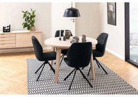 Okrągły rozkładany stół z blatem w dekorze dębu ø 120 cm A-Line – Actona