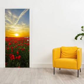 Fototapeta na drzwi - Pole maków (95x205cm)