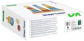 Tooky toy trzy wieże układanka w stosy sorter montessori