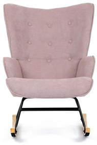 Fotel bujany PINK2, różowy