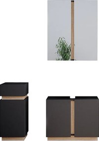 Zestaw mebli łazienkowych antracyt 70x34x55 gloria