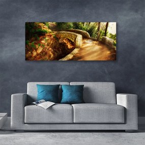 Obraz canvas Malowniczy Most wśród Drzew