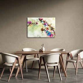 Obraz - malowidło pnącej się kwiaty (70x50 cm)