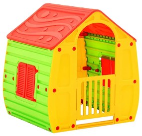 Kolorowy domek ogrodowy z drzwiczkami - Mico