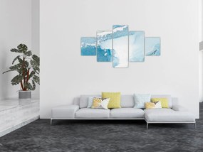 Obraz - Niebieski wystrój (125x70 cm)