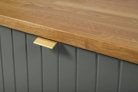 Szafka pod umywalkę HARMO 60 cm szaro-zielony półmat KROFAM