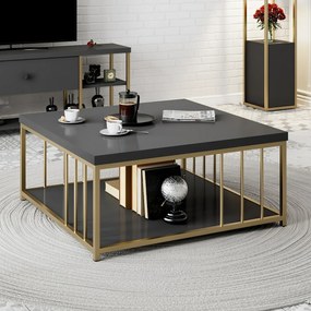 Stolik konferencyjny Zenn Anthracite and Gold