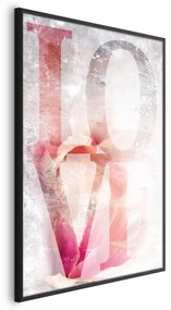 Plakat Miłość magnolii 21x30 cm z ramą czarną bez marginesu ARTGEIST B