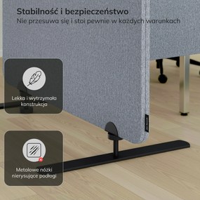 Parawan akustyczny SADIE Moon Dust 260/145 cm