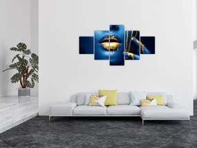 Obraz ludzkiej twarzy (125x70 cm)